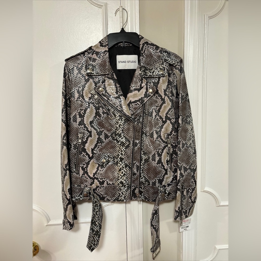 Stand Studio Leather Biker Jacket